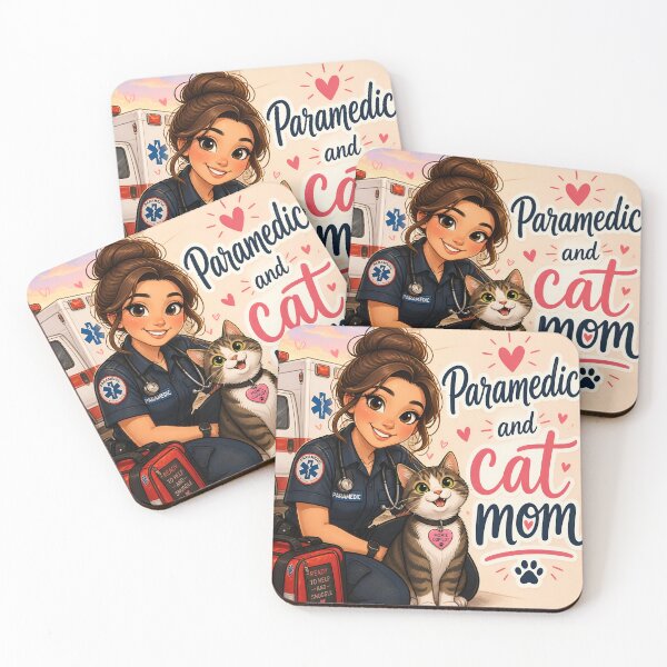 Item preview, Paramedic and Cat Mom — Funny Paramedic Cat Mom Gift Shirt designed and sold by DoggyDayLove.