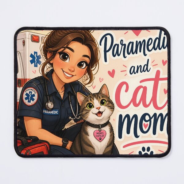 Item preview, Paramedic and Cat Mom — Funny Paramedic Cat Mom Gift Shirt designed and sold by DoggyDayLove.