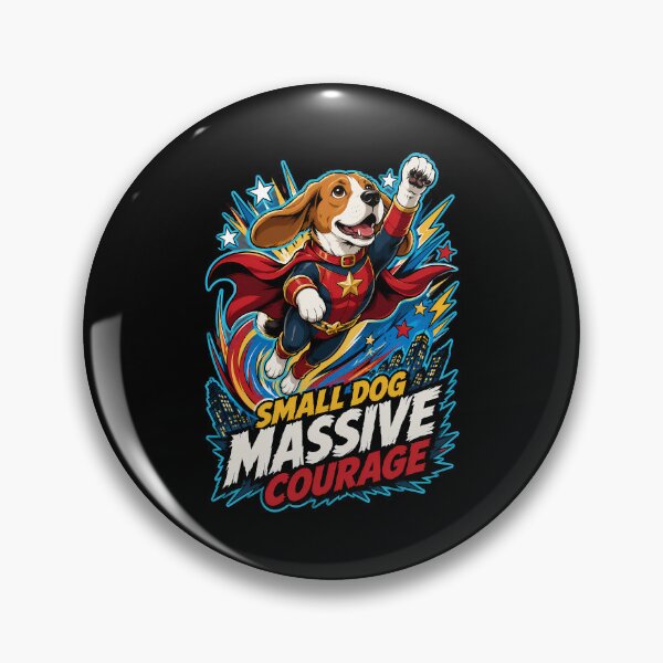 Item preview, Fearless Beagle Hero Showing Big Courage Every Single Day designed and sold by Tong4130.