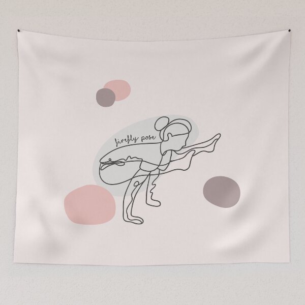 Item preview, Firefly Pose - Yoga Line Art Series designed and sold by TheThankfulTyne.