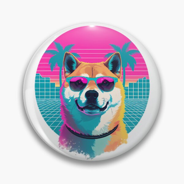 Item preview, Retro Vaporwave Cool Dog Graphic designed and sold by Structure-Blue.