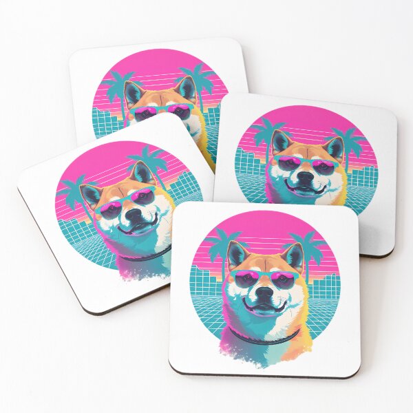 Item preview, Retro Vaporwave Cool Dog Graphic designed and sold by Structure-Blue.