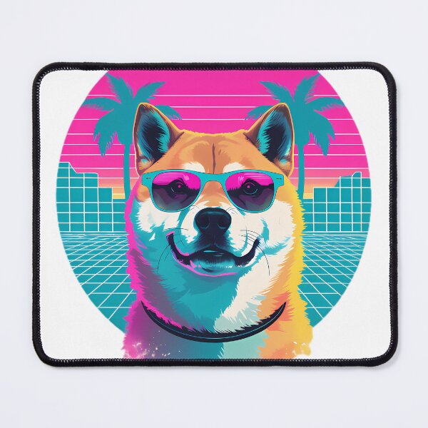 Item preview, Retro Vaporwave Cool Dog Graphic designed and sold by Structure-Blue.