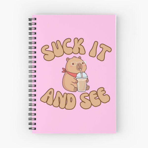 Item preview, Suck it and see, capybara wearing glasses designed and sold by BritishDelights.