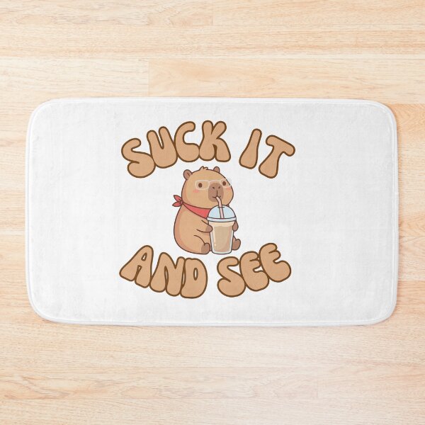 Item preview, Suck it and see, capybara wearing glasses designed and sold by BritishDelights.