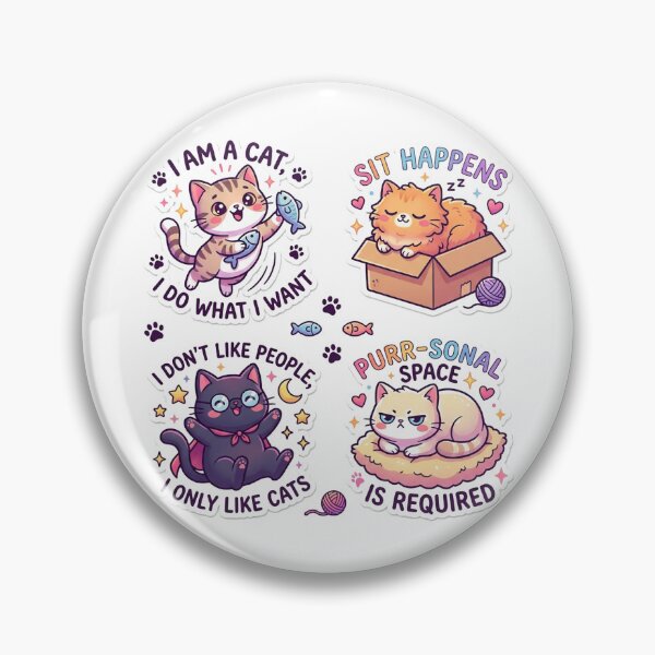 Item preview, Kawaii Funny Cat Meme - Adorable Kitten Sticker Aesthetic designed and sold by Bangcen.