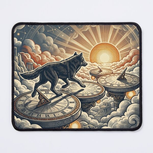Item preview, Run Toward the Light – Cosmic Wolf Art designed and sold by Dogandesighn.