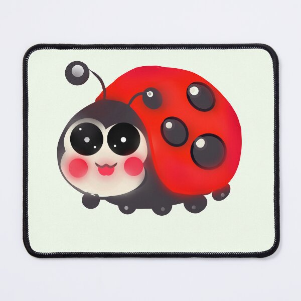 Item preview, Cute Kawaii Ladybug | Hand Drawn Happy Ladybird Illustration | Adorable Bug Lover Design designed and sold by HopeAndHustle.