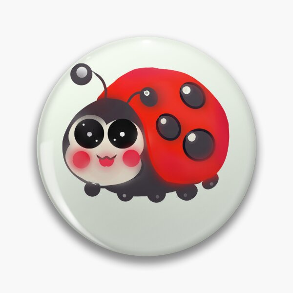 Item preview, Cute Kawaii Ladybug | Hand Drawn Happy Ladybird Illustration | Adorable Bug Lover Design designed and sold by HopeAndHustle.