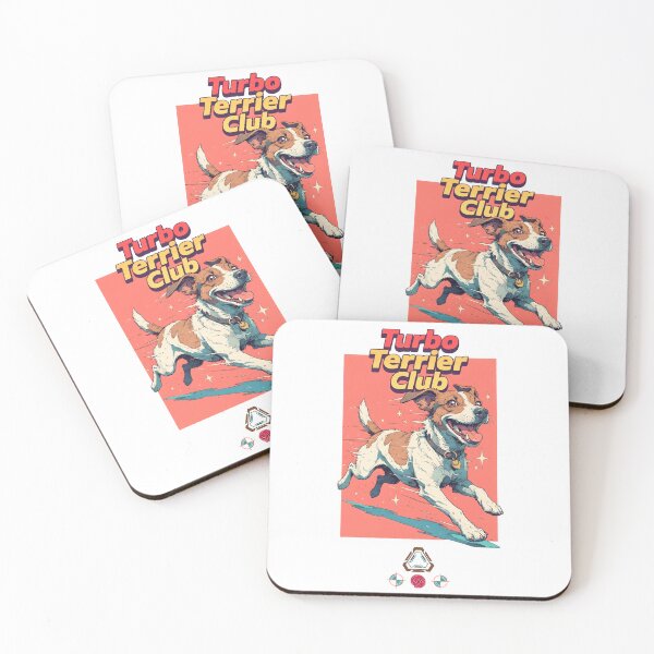 Item preview, Turbo Terrier Club - High-Energy Jack Russell Art designed and sold by Whimsy Trail Co.