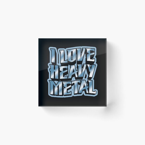 Item preview, I love heavy metal designed and sold by BigfeetLittlepaws.