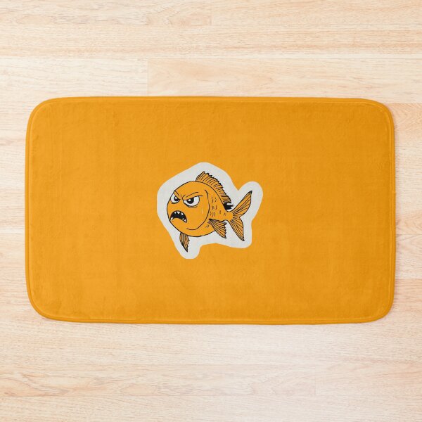 Item preview, Orange Badly Drawn Angry Goldfish Weird Doodle Drawing designed and sold by TackyTime.