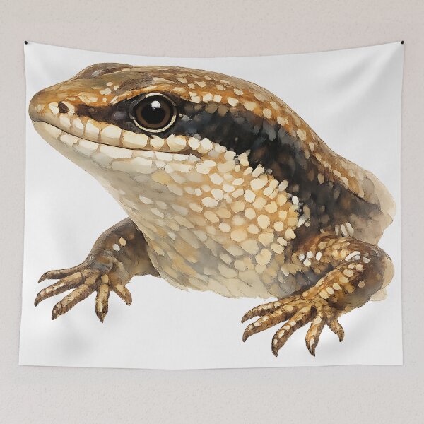 Item preview, Garden Skink Watercolour — Backyard Lizard designed and sold by Jaruart.