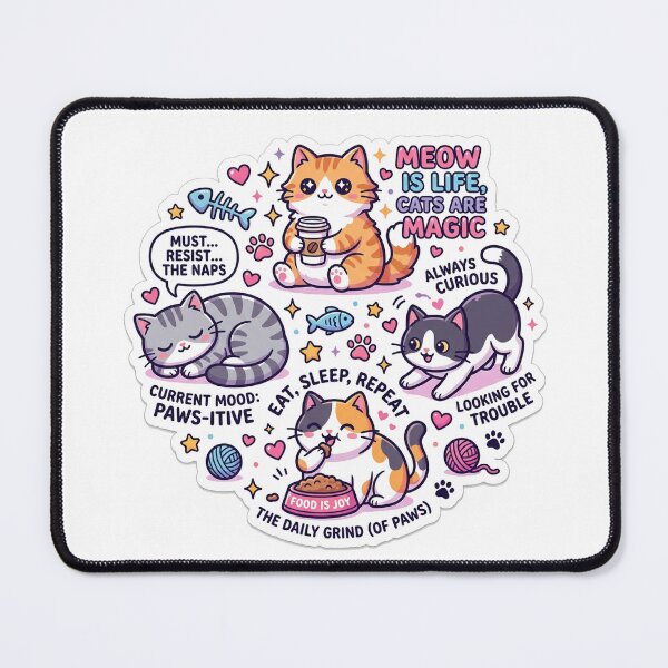 Item preview, Cute Kawaii Cat Meme Sticker - Funny Aesthetic Kitty Art designed and sold by Bangcen.