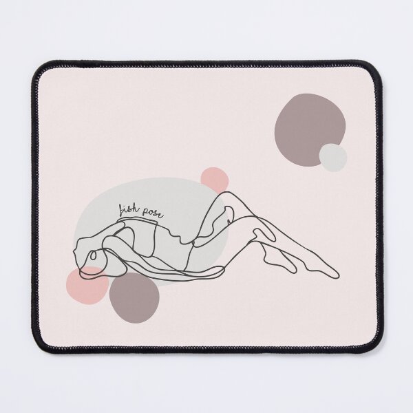 Item preview, Fish Pose - Yoga Line Art Series designed and sold by TheThankfulTyne.