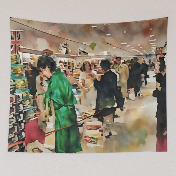 Item preview, Green Satin designed and sold by RCWatercolours.