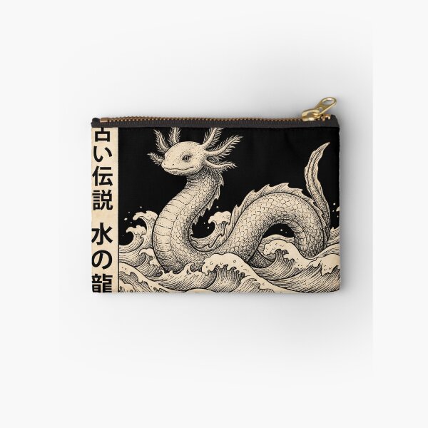 Item preview, Japanese Axolotl Sea Dragon Leviathan Vintage Ukiyo-e designed and sold by TeNovaStudio.