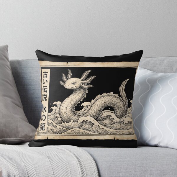 Item preview, Japanese Axolotl Sea Dragon Leviathan Vintage Ukiyo-e designed and sold by TeNovaStudio.