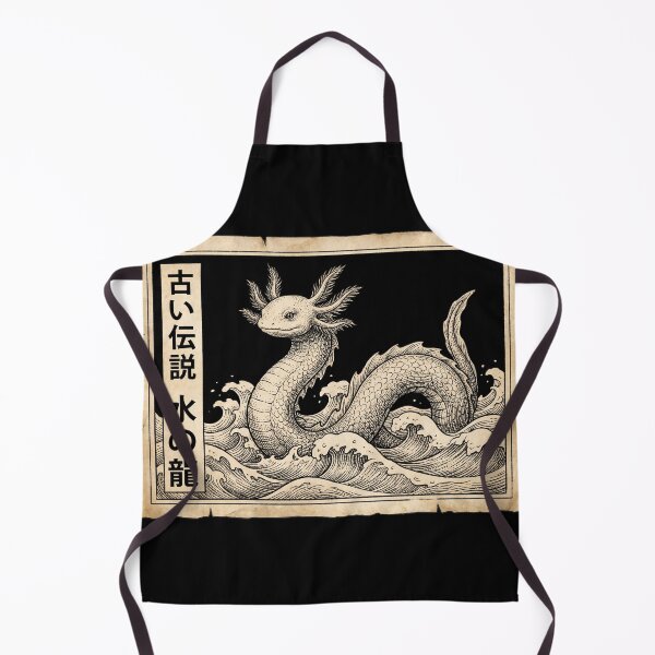 Item preview, Japanese Axolotl Sea Dragon Leviathan Vintage Ukiyo-e designed and sold by TeNovaStudio.