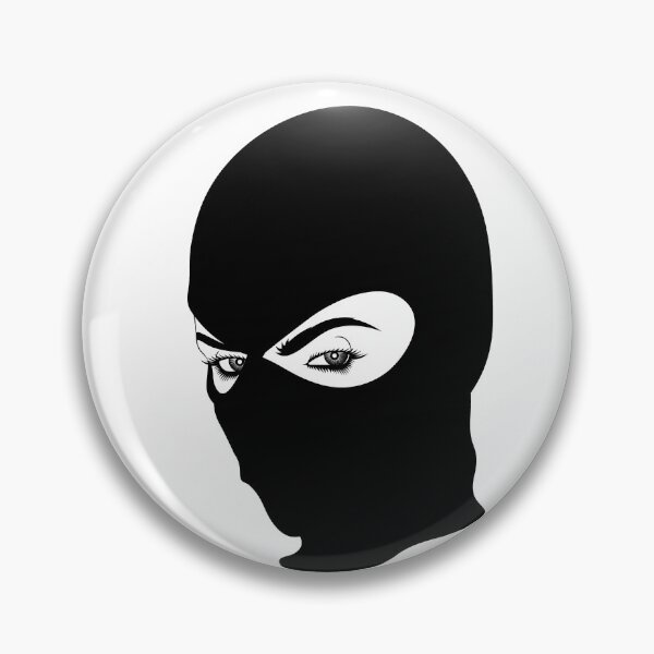 Item preview, Beautiful eyes beneath the balaclava | Female gangster | Balaclava design designed and sold by ProdbyNiECO.