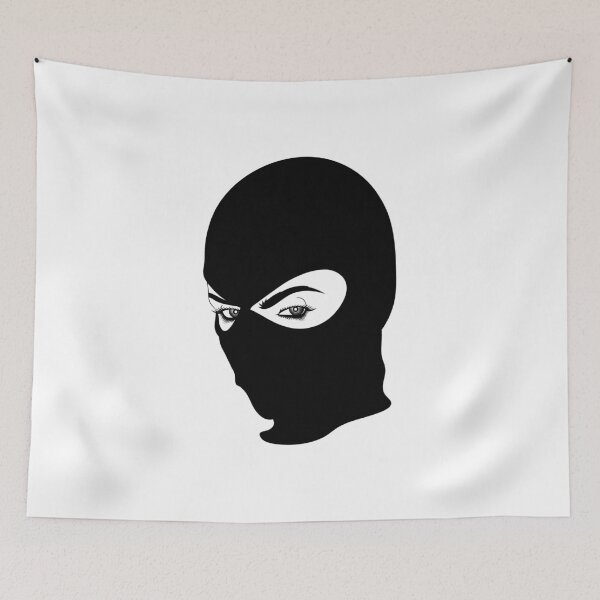 Item preview, Beautiful eyes beneath the balaclava | Female gangster | Balaclava design designed and sold by ProdbyNiECO.
