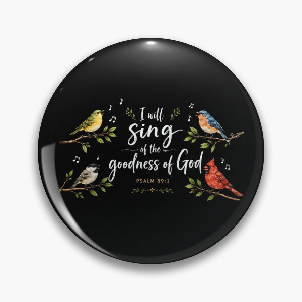 Item preview, Bible Verse Psalm 89 1 I Will Sing Of God Goodness Floral designed and sold by EchoElowen.