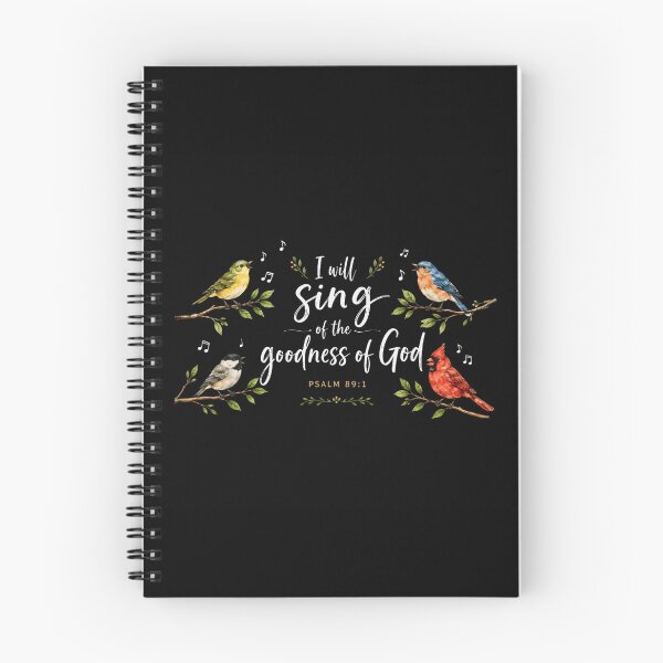 Item preview, Bible Verse Psalm 89 1 I Will Sing Of God Goodness Floral designed and sold by EchoElowen.