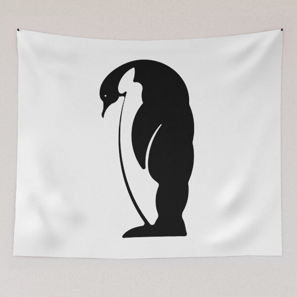 Item preview, Emperor Penguin Black Vector Silhouette designed and sold by Keltoi-art.
