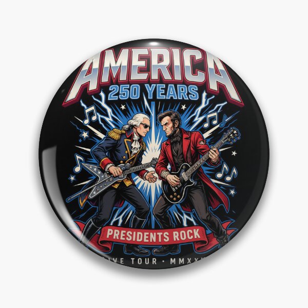 Item preview, Presidents Rock Washington Lincoln Guitar America 250 Years v6 designed and sold by DarylWelsh2024.