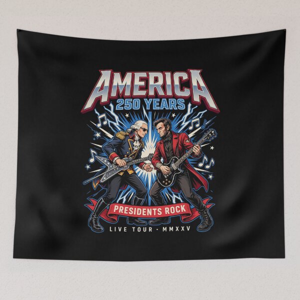 Item preview, Presidents Rock Washington Lincoln Guitar America 250 Years v6 designed and sold by DarylWelsh2024.