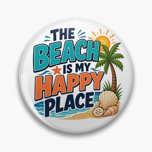Item preview, The Beach Is My Happy Place - Tropical Summer Vibe designed and sold by Myra365Art.