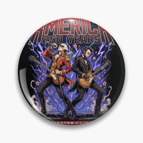 Item preview, Presidents Rock Washington Lincoln Guitar America 250 Years v7 designed and sold by DarylWelsh2024.