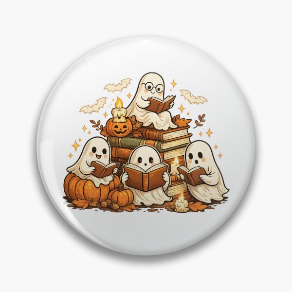 Item preview, Cute-Ghost-Book-Club-Halloween designed and sold by afr-saad.