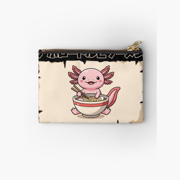 Item preview, Kawaii Axolotl Eating Ramen Noodles Cute Japanese Anime designed and sold by TeNovaStudio.