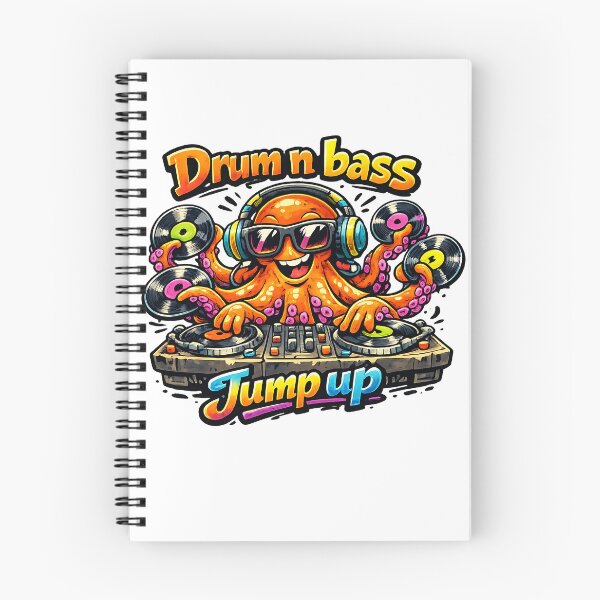 Item preview, Jump Up Drum n Bass Octopus DJ Music Art designed and sold by ZenRave Designs.
