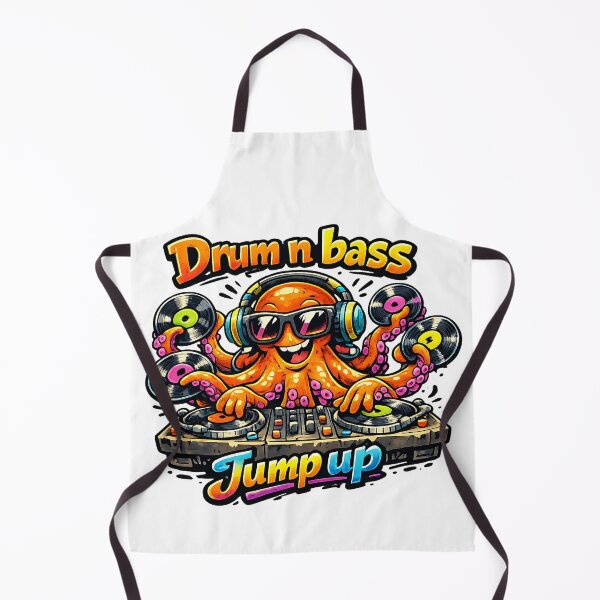 Item preview, Jump Up Drum n Bass Octopus DJ Music Art designed and sold by ZenRave Designs.