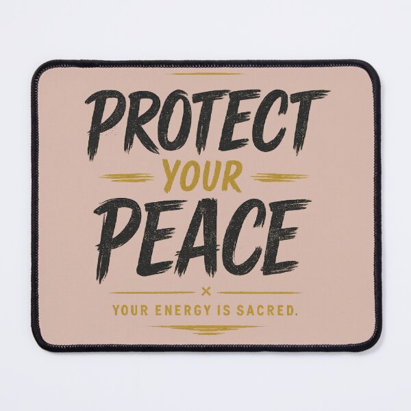 Item preview, Protect Your Peace Typography | Inspirational Mindset Quote designed and sold by EvergreenThread.