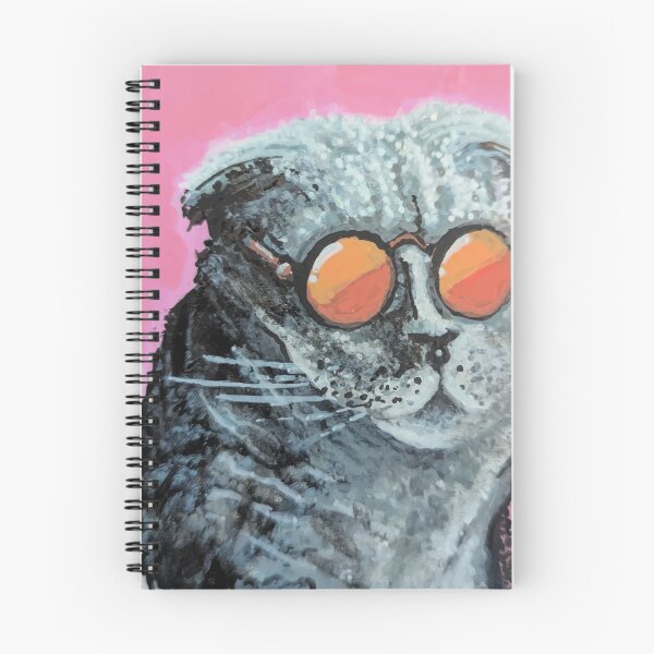 Item preview, Cat in Glasses- Acrylic Painting designed and sold by pastichedesign.