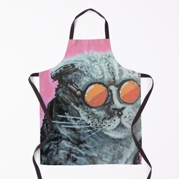 Item preview, Cat in Glasses- Acrylic Painting designed and sold by pastichedesign.