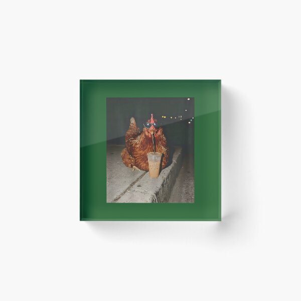 Item preview, Chicken Drinking Iced Coffee Funny Chicken Lover Farmer designed and sold by FrankIsabel.