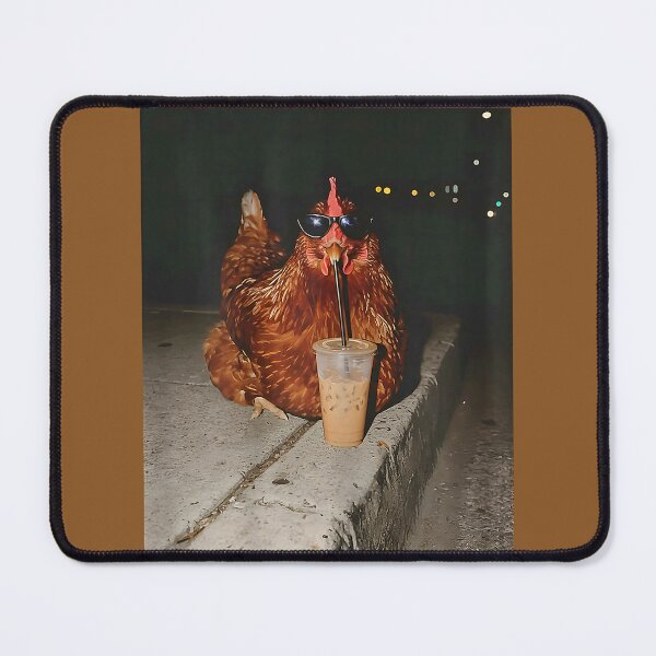 Item preview, Chicken Drinking Iced Coffee Funny Chicken Lover Farmer designed and sold by FrankIsabel.