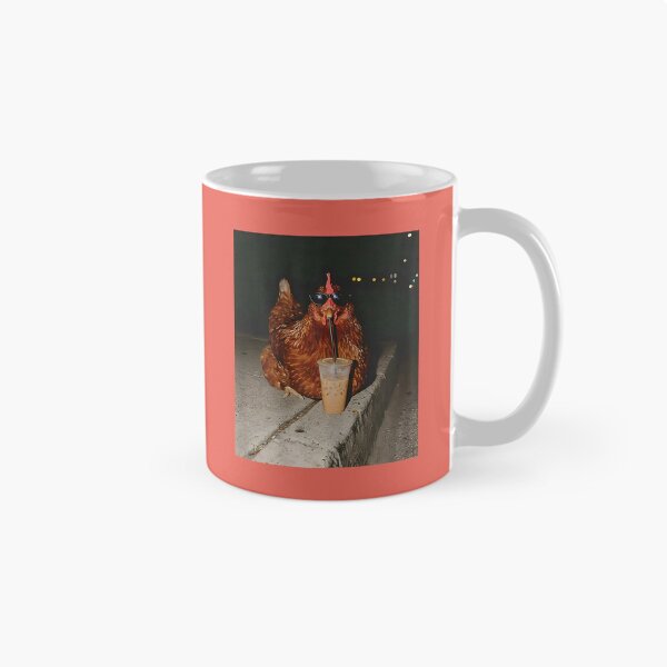 Item preview, Chicken Drinking Iced Coffee Funny Chicken Lover Farmer designed and sold by FrankIsabel.