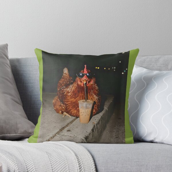 Item preview, Chicken Drinking Iced Coffee Funny Chicken Lover Farmer designed and sold by FrankIsabel.
