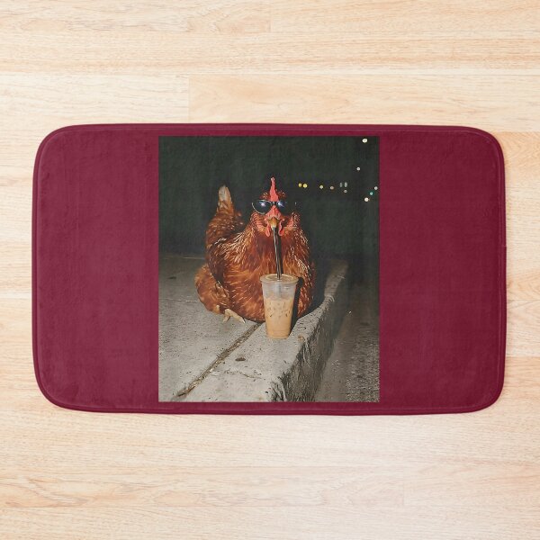 Item preview, Chicken Drinking Iced Coffee Funny Chicken Lover Farmer designed and sold by FrankIsabel.