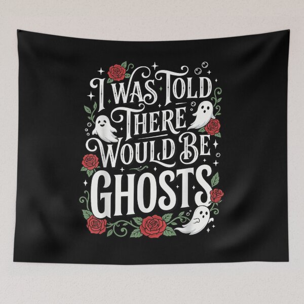 Item preview, Retro Halloween I Was Told There Would Be Ghosts Cute Floral Bouquet designed and sold by VedaSeraphina.
