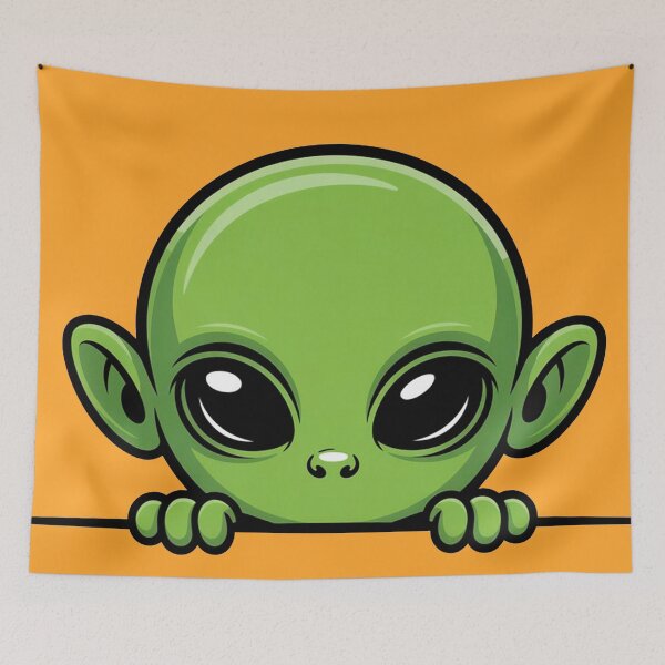 Item preview, Cute Alien Baby - Kawaii Green Alien Art designed and sold by Outlet Raloel.