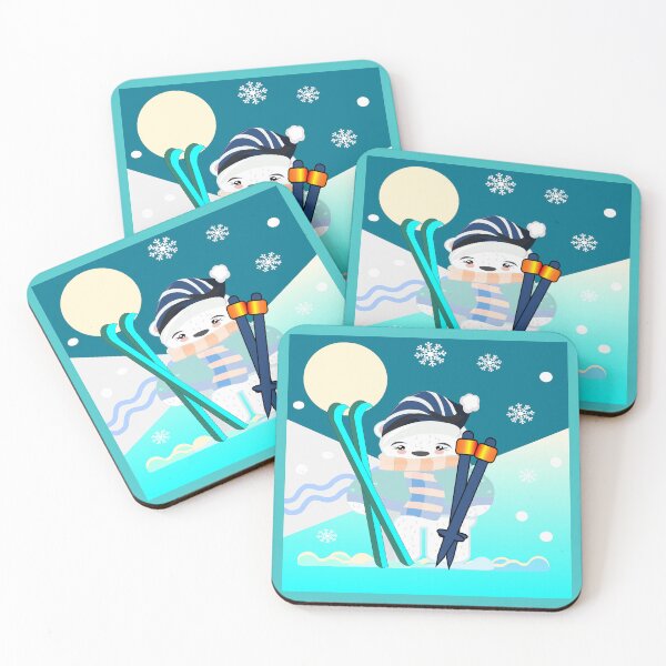 Item preview, Children skiing designed and sold by minimalartstory.