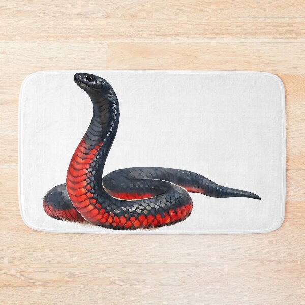 Item preview, Red-bellied Black Snake Watercolour Illustration designed and sold by Jaruart.