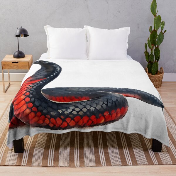 Item preview, Red-bellied Black Snake Watercolour Illustration designed and sold by Jaruart.