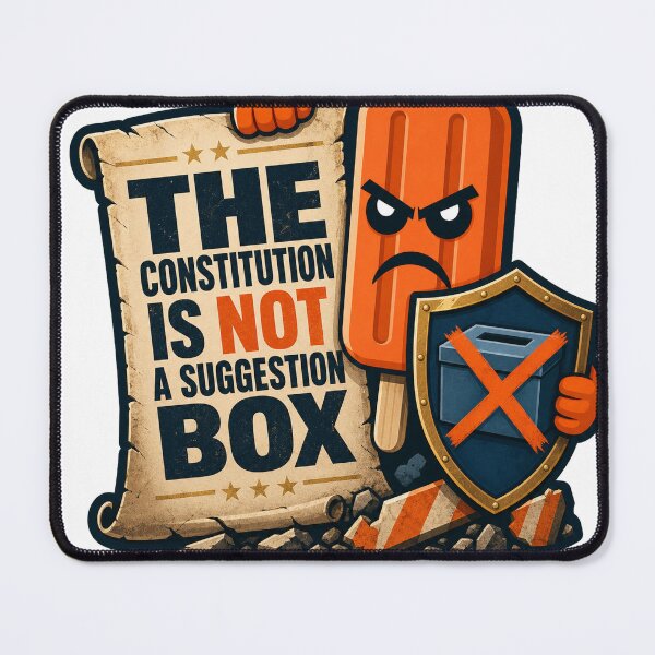 Item preview, The Constitution Is Not a Suggestion Box designed and sold by Angry Creamsicle.